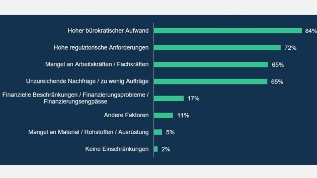 Auswirkungen des deutschen Lieferkettengesetzes, Bürokratie als größter Belastungsfaktor - Diese Faktoren empfinden Unternehmen als größte Belastungen - Quelle: LBBW
